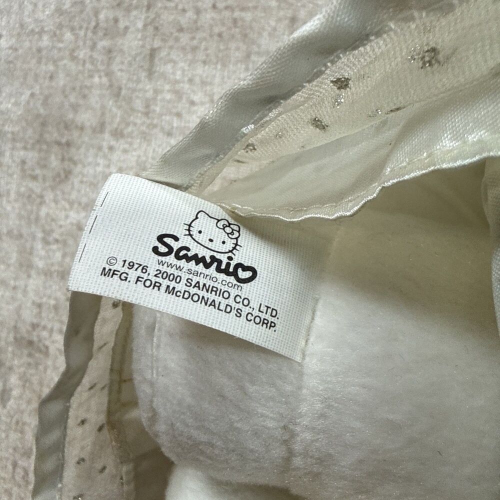 VTG Y2K Sanrio Hello Kitty, Wedding Bride Plush Toy Plushie Collab w. Mac Donald - Picture 5 of 9
